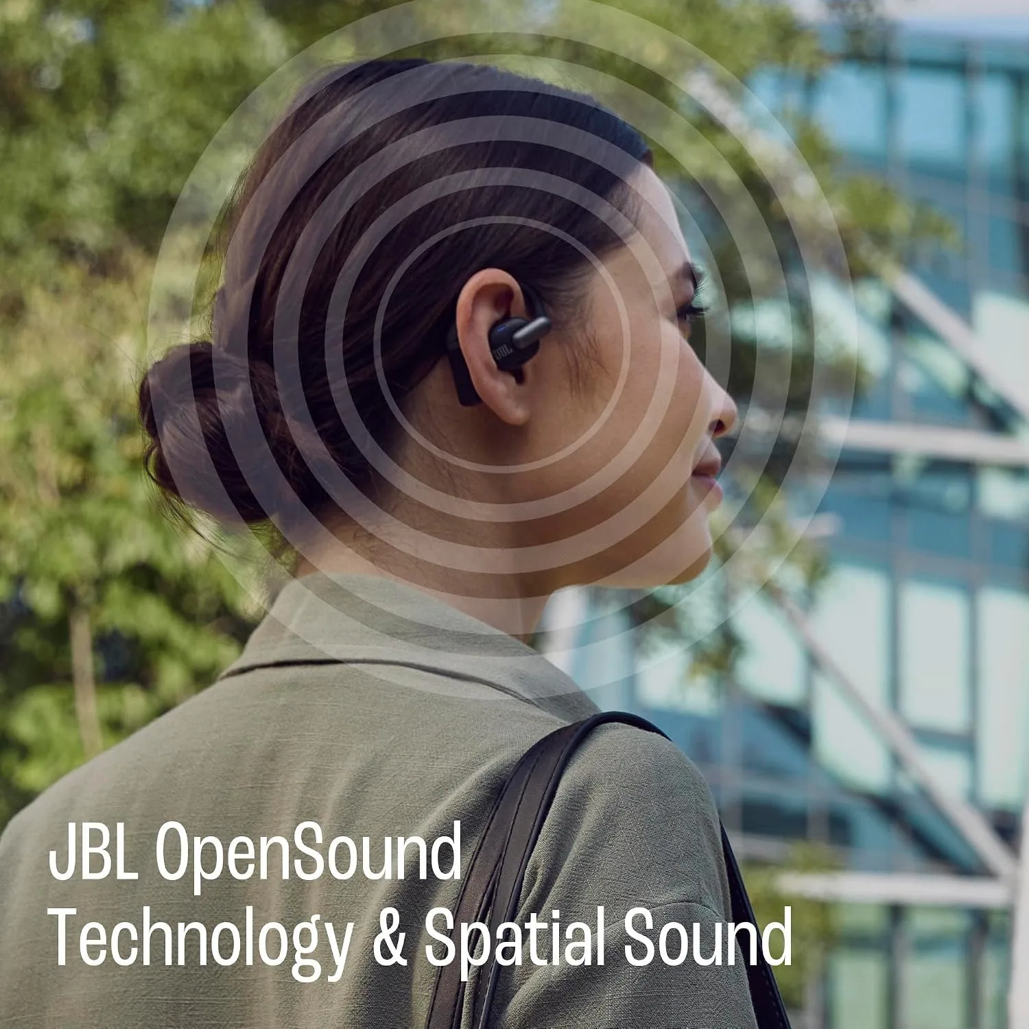 JBL SENSE PRO True Wireless Open-Ear Headphones, OpenSound Tech, IP54, 38H Playtime, 4-Mic AI Call Noise Reduction & Spatial