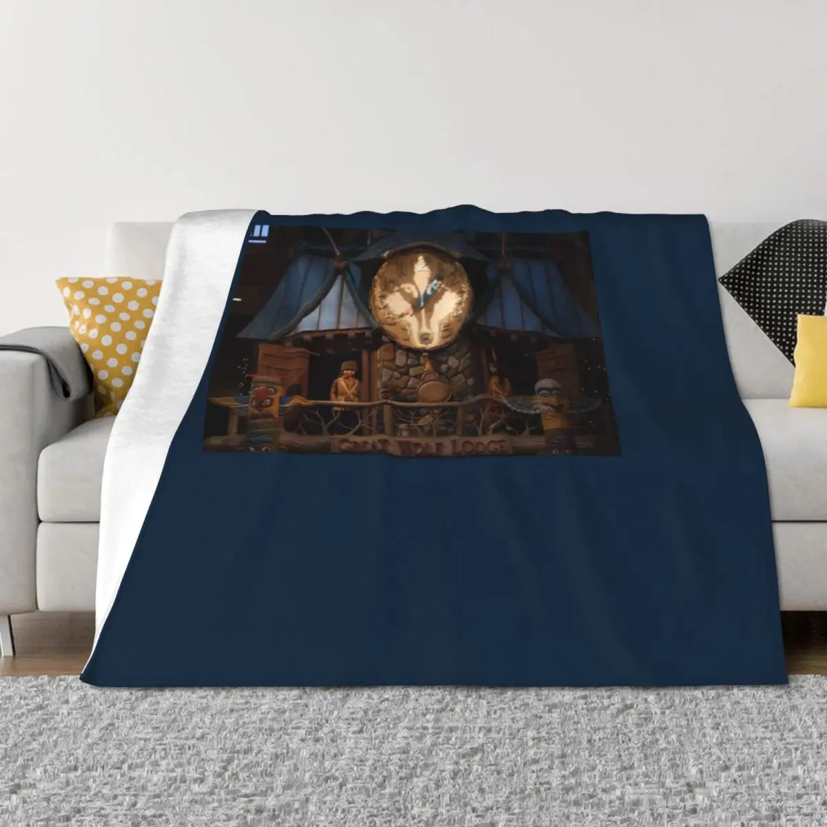 

Great Wolf Lodge Great Clock Tower Dells1 Throw Blanket funny gift Shaggy Decorative Sofas sofa bed Blankets