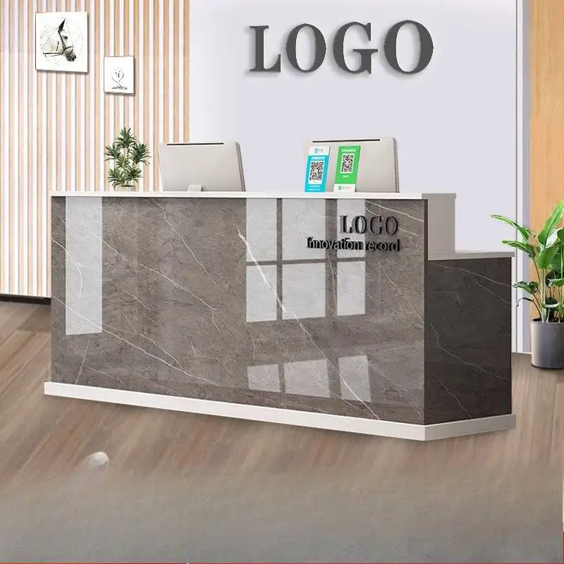 Storage Design Reception Desks Black Checkout Classic White Reception Desks Luxury Modern Recepcion Mostrador Office Furniture