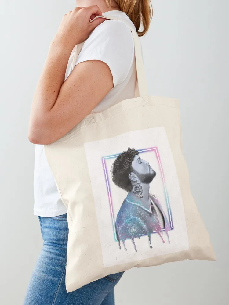 

James Arthur Illustration Tote Bag Beach bag canvas tote custom tote bag Women bags