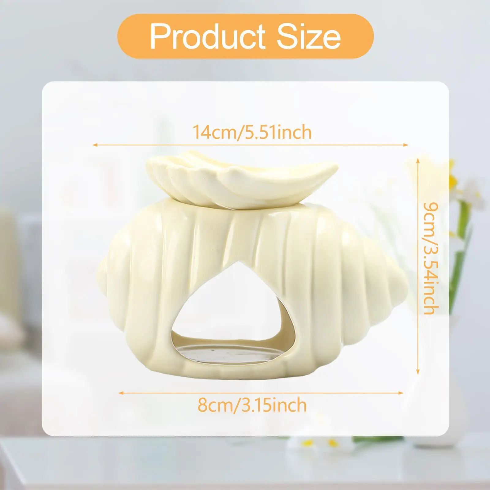 Tealight Candleholder رائحة تذوب دفئا سبا هدية محارة الضروري النفط الموقد