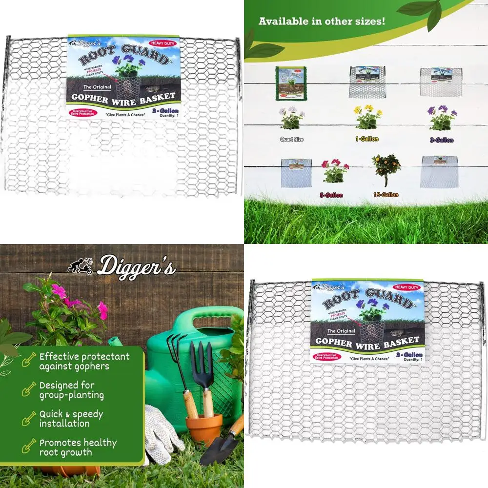 

3-галонные сверхмощные проволочные корзины для защиты корней