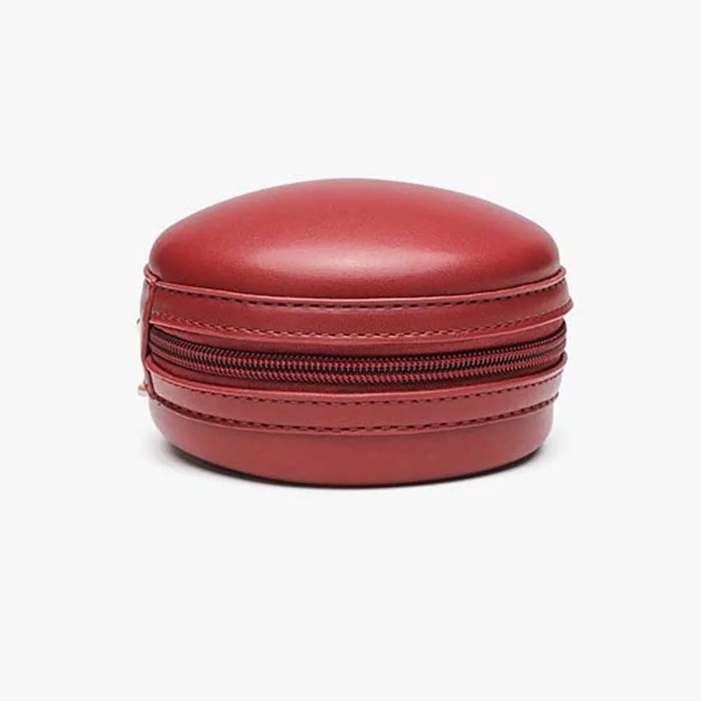 

Кошелек для монет в форме фрукта, сумка на цепочке, однотонная, большая вместимость, кожаная круглая сумка, легкая, водоотталкивающая.