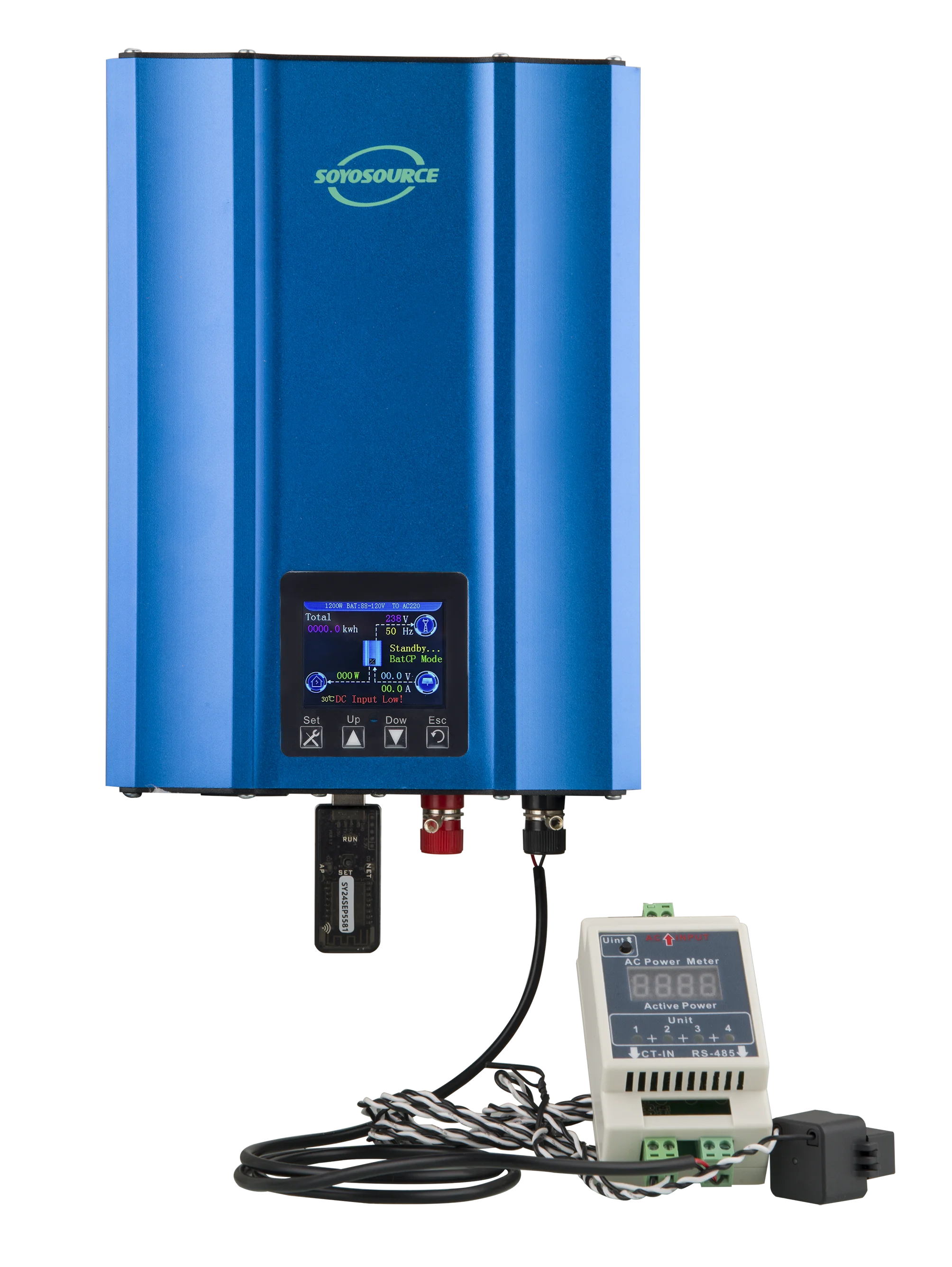 1200W Grid Tie Inverter LCD with Limiter Sensor WIFI ,Battery Discharge Solar Panel Micro Grid Tie Inverter