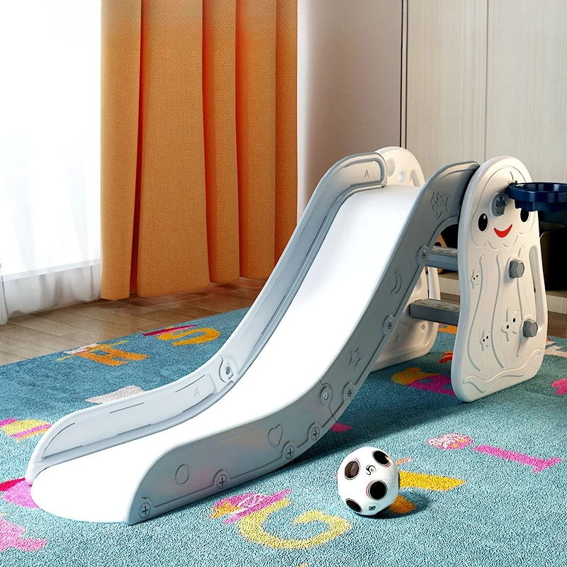 Baby plastic slide for indoor use, children's bed, baby toys with stairs, small and foldable