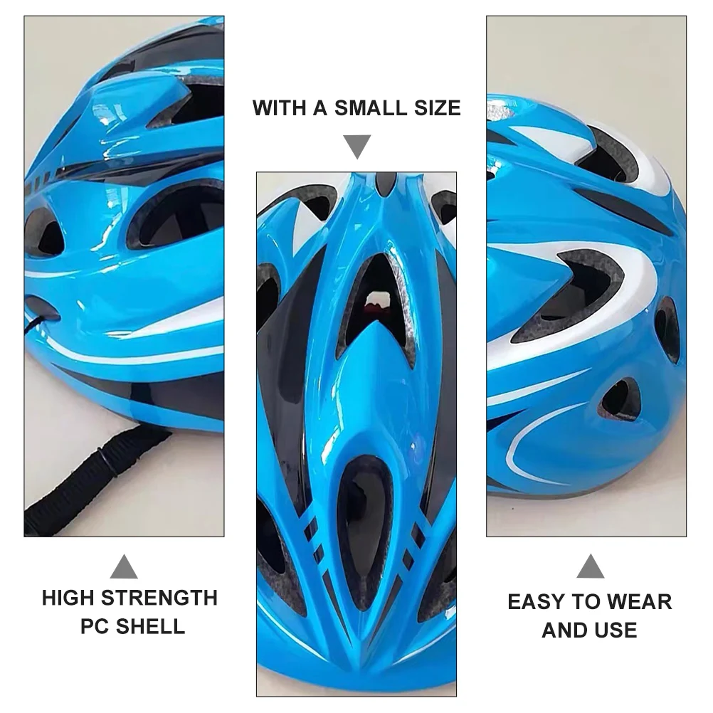 

Children Sports Breathable Outdoor Cycling Blue Kids Bike Riding Abs PC Reusable Ergonomic Design for Riding