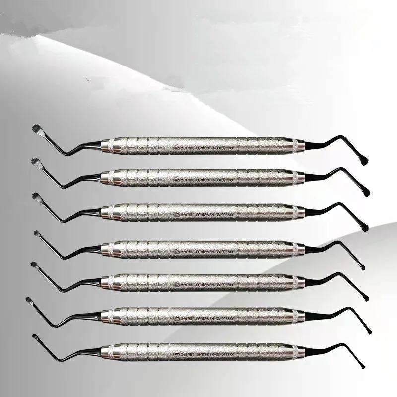 Dental Professional Implant Jagged Curette Instrument Tools 2.2/2.6/2.9/3.0/3.5/4.0/4.6 Stainless Steel Periodontal Bone Curette