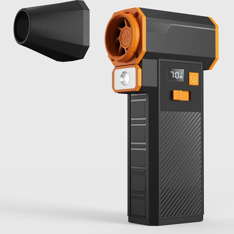 جديد عنيف الكهربائية توربو منفاخ نفاث قوية يده منفاخ الهواء مع إضاءة LED فرش السيارات USB قابلة للشحن منفاخ