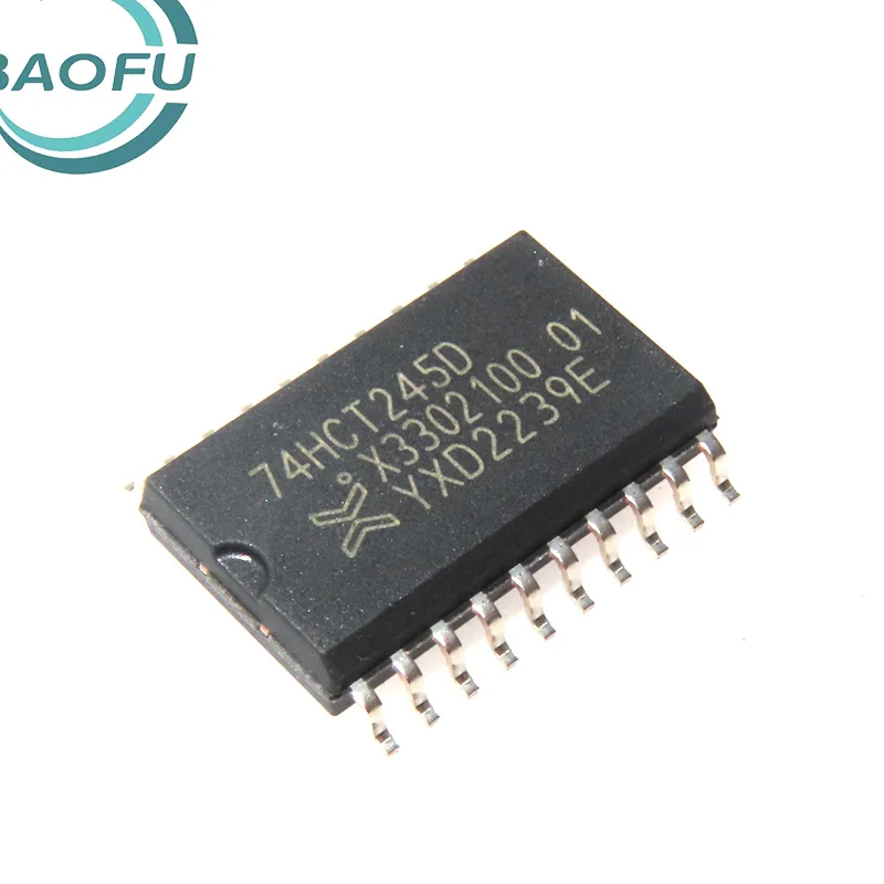 Newly imported original 74HCT245D SOIC-20 tri state output eight bus transceiver