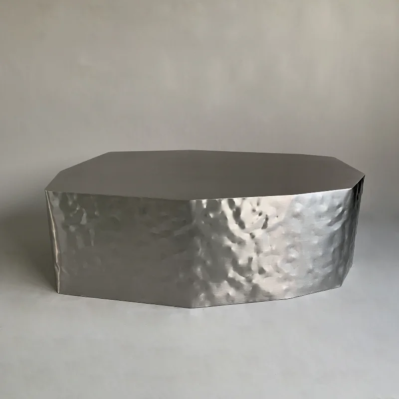

Modern Light Luxury Coffee Table Creative Water Ripple Stainless Steel Coffee Table Living Room Furniture Tafel Van De Thee YSCJ