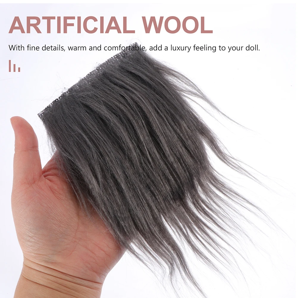 1 Set Pre-Cut Faux Gnome Beard Diy Craft Costume Wood Beads Accessories Gnomes Making Unfinished Dwarf Beard Prop Artificial