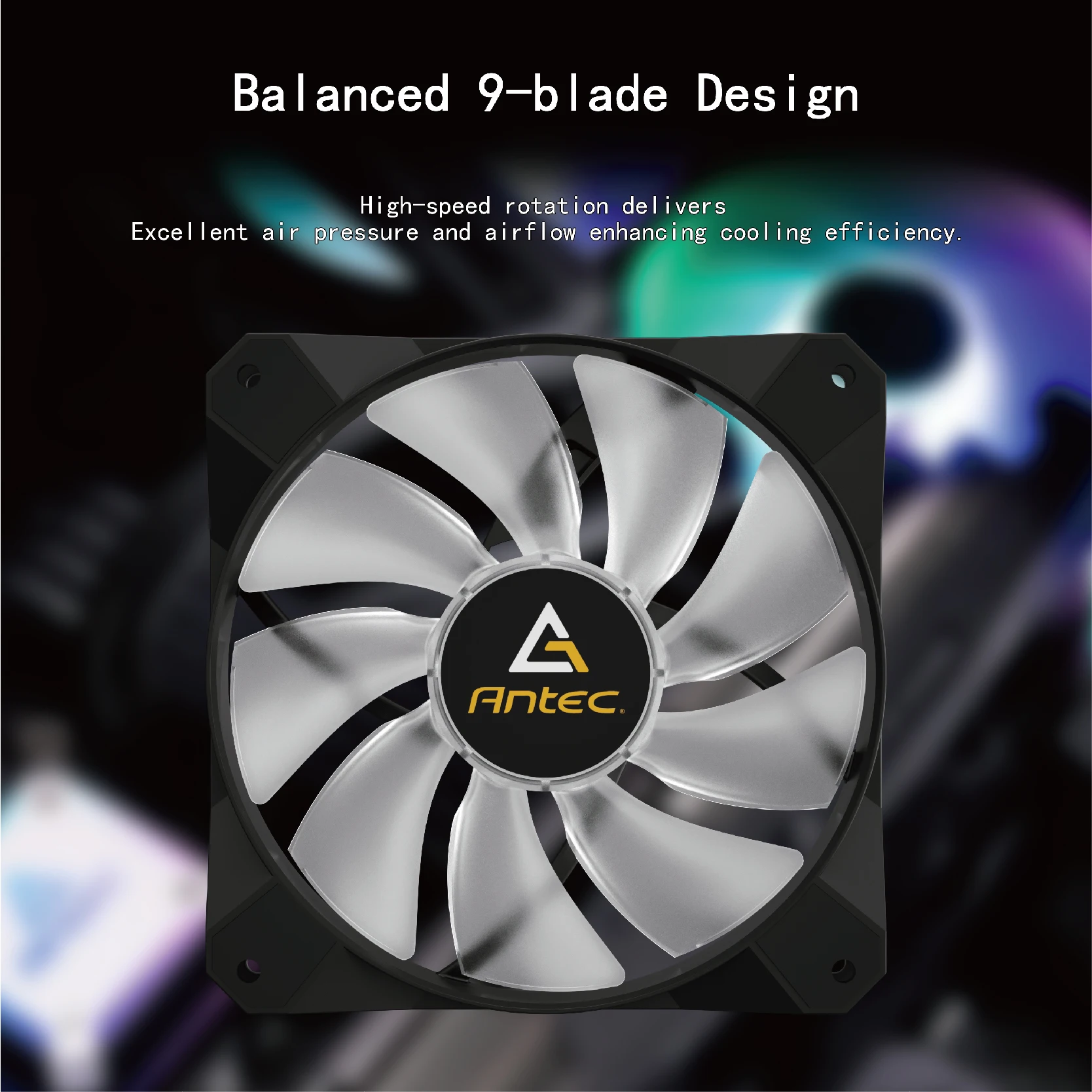 Antec حالة الكمبيوتر مروحة Ventoinha PC غير محدود الفضاء 120 مللي متر RGB مروحة 4pin PWM وحدة المعالجة المركزية مروحة التبريد 3pin 5 فولت 12 سنتيمتر Ventilad