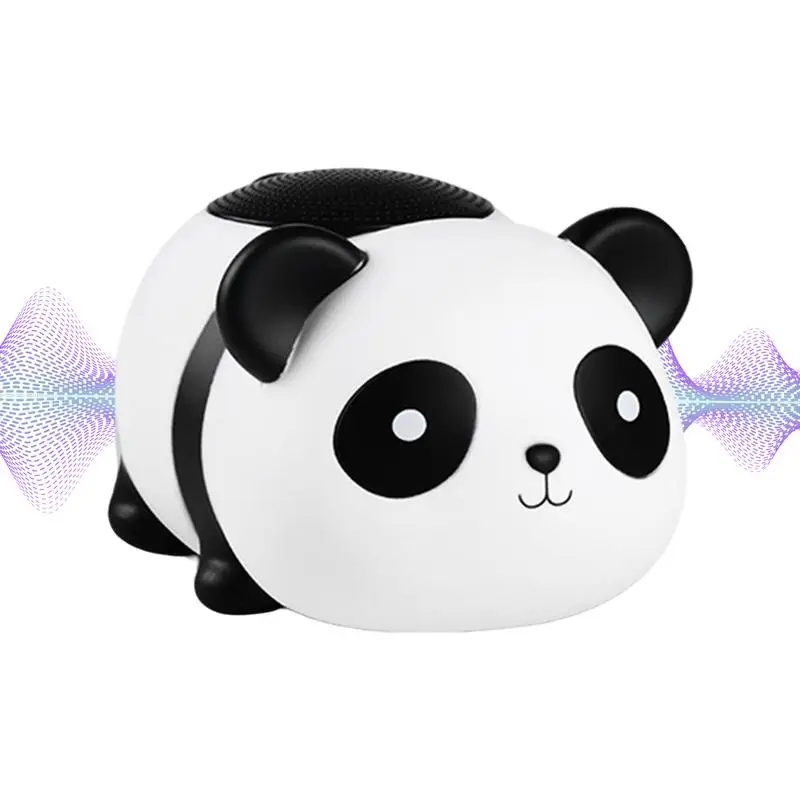 

Portable Wireless Speaker Animal Portable Speaker Panda Decor Long Playtime Stereo Sound Cute Decor Collectible Figurines Desk