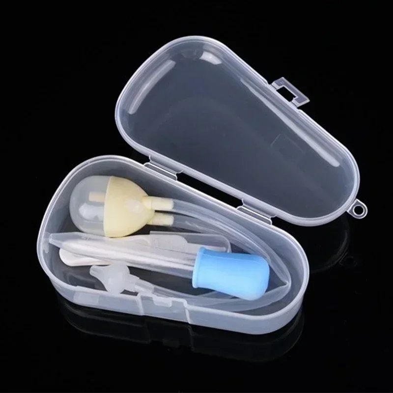 

Safety Nose Cleaner Newborn Baby 3pcs/box Kids Vacuum Suction Nasal Aspirator Set Infants Medicine Dropper Accessories Baby Care