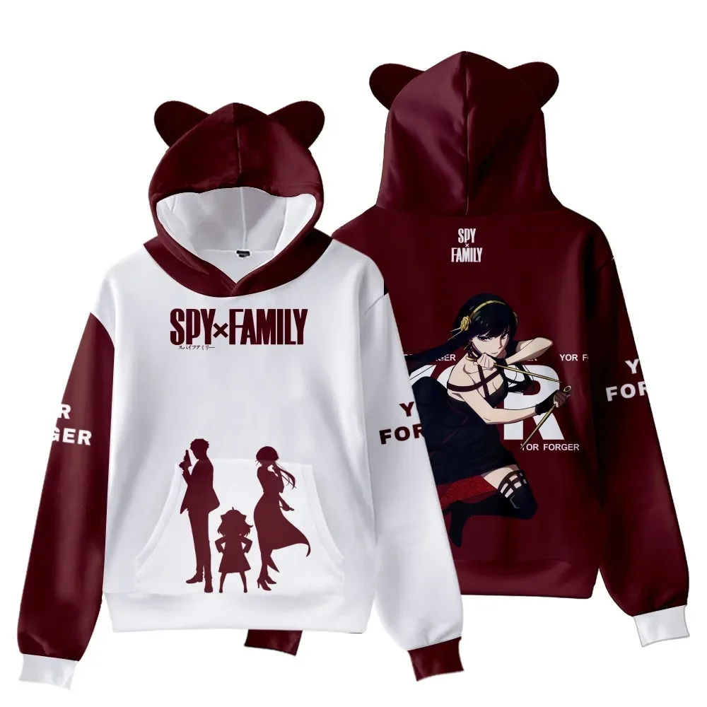 Japanese Anime Spy X Family Sweatshirt Men/women Anya Hoodie Unisex Harajuku Cartoon Hip Hop Vintage Clothes Hooded Dropshipping