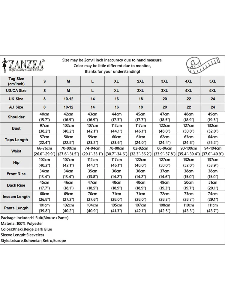 Zanzea-女性用ツーピースワイドレッグパンツセット、オフィスレディーパンツセット、不規則なベスト、トップストリートウェア、通勤ファッション、カジュアルスーツ