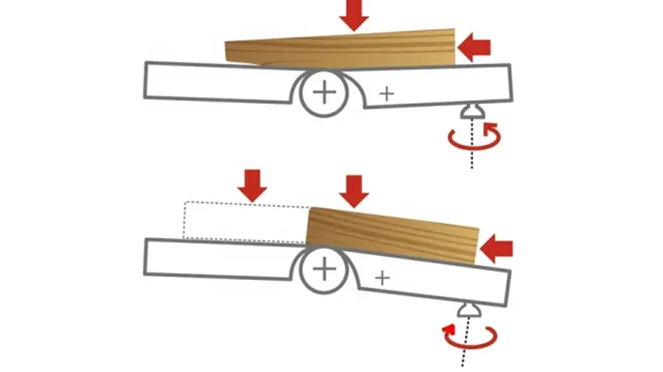 Woodworking industrial wood board timber plank slab surface planer jointer planing cutter tool machine with CE