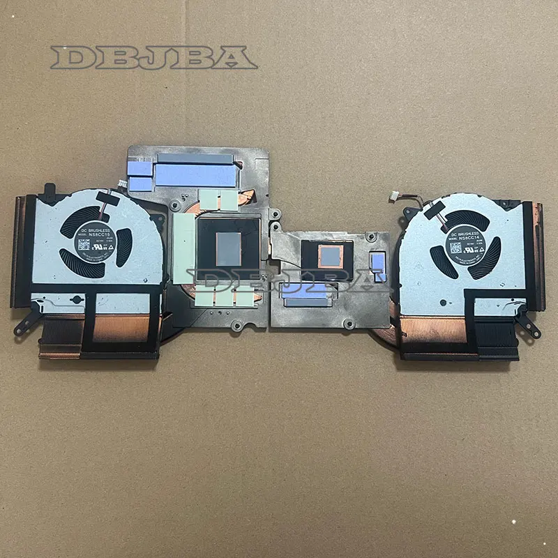 

Вентилятор охлаждения процессора и графического процессора ноутбука для Lenovo Legion 5 Pro-16ACH6H R9000P NS8CC15-20J09 NS8CC14-20J08 5H40S20277 AT23L002FF0 10 В радиатор