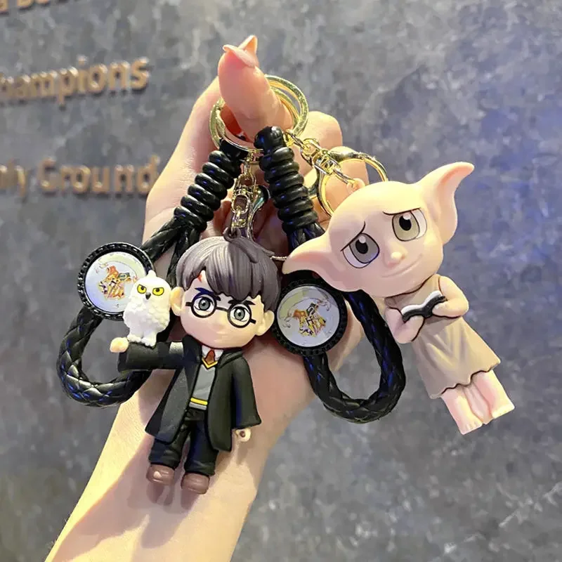 新しいハリーポッター Pvc キーホルダー車の装飾アニメ魔法のフィギュアステレオバックパックペンダントアクセサリー子供の誕生日ギフト