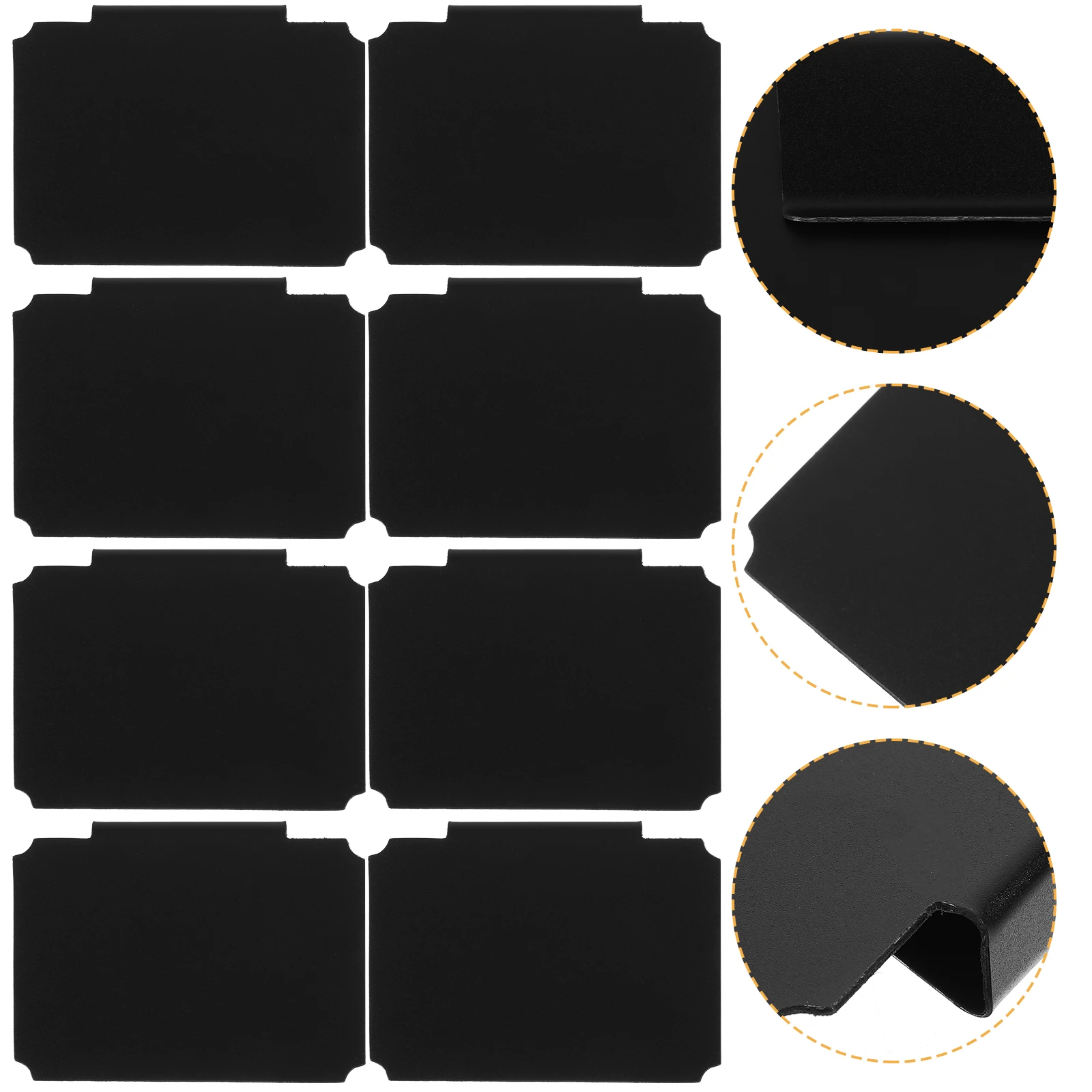 

12pcs Reusable Tag Holders Clip Boxes Erasable Sign Storage Box Labels Basket Tags Pantry Organization Supermarket Display