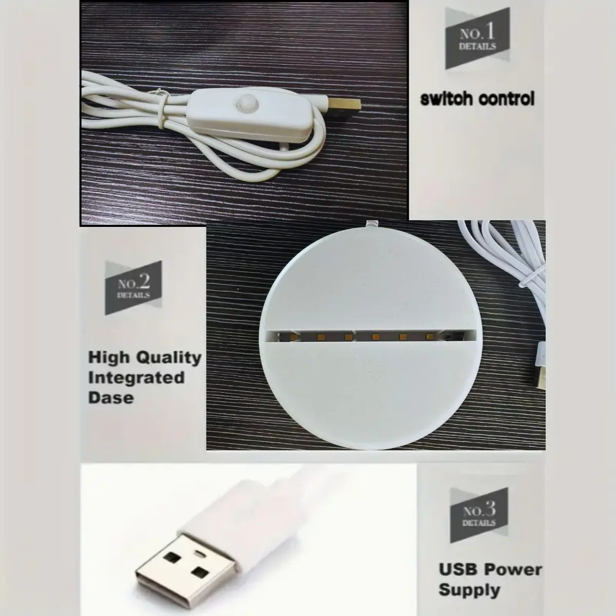 USB 3D แถบไฟกลางคืนใบหน้าแมวเรืองแสง, ปากกาลบได้, ของขวัญวันเกิด, ห้องนอน, ห้องนั่งเล่น, ไฟตกแต่งการศึกษา