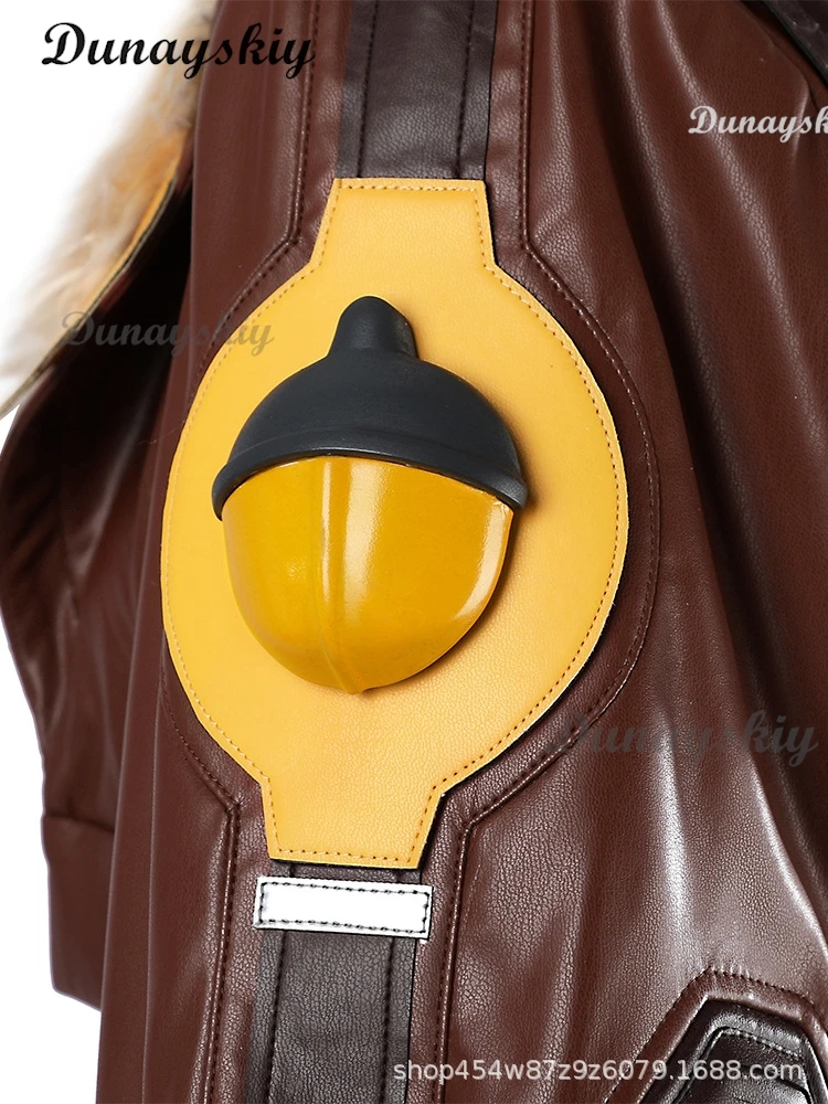 Игра Rivals Squirrel Girl Косплей Костюм Парик Ухо Горячая Одежда для Женщин Пальто Короткий Полный Комплект Униформа Хэллоуин Вечеринка Ролевые Игры