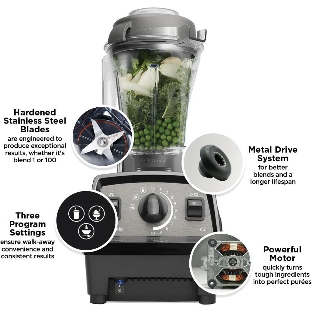 510 Propel Blender with Pre-set Blending Programs, Professional-Grade, 48-oz Capacity, Black