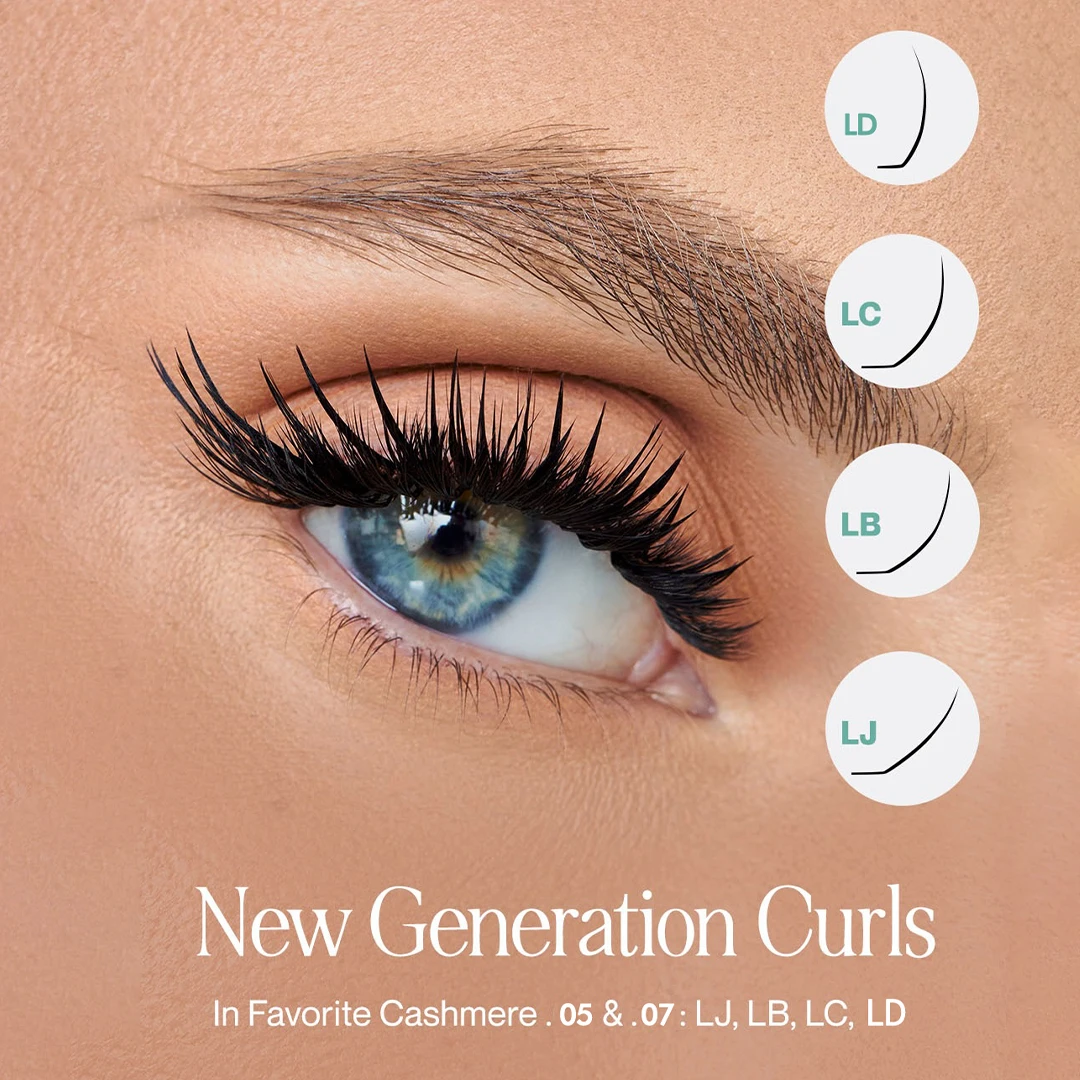 ABONNIE Multi Layered Eyelashes LB LC Double-layer Camellia Eyelash Extensions 5D spike Lashes Volume Fans Fluffy Brown Lashes