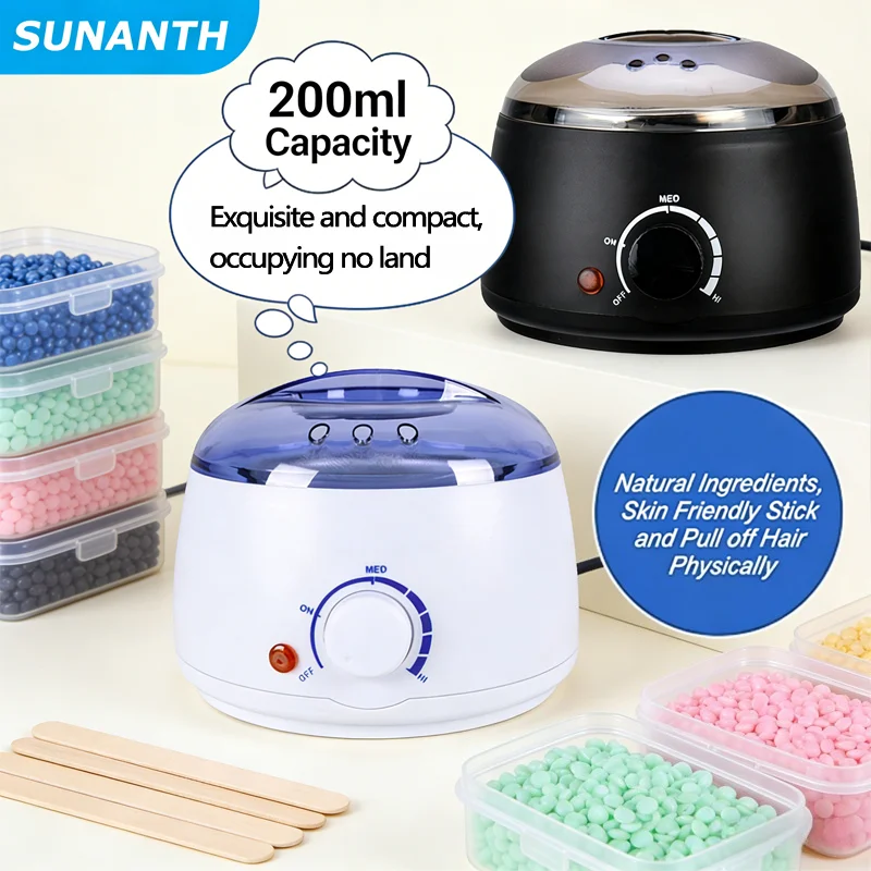 2026 Professional Wax Warmer Kit, Fast Heating for Paraffin Wax Beans Beads, 200ml/500ml Portable Home Depilatory Epilator Tool