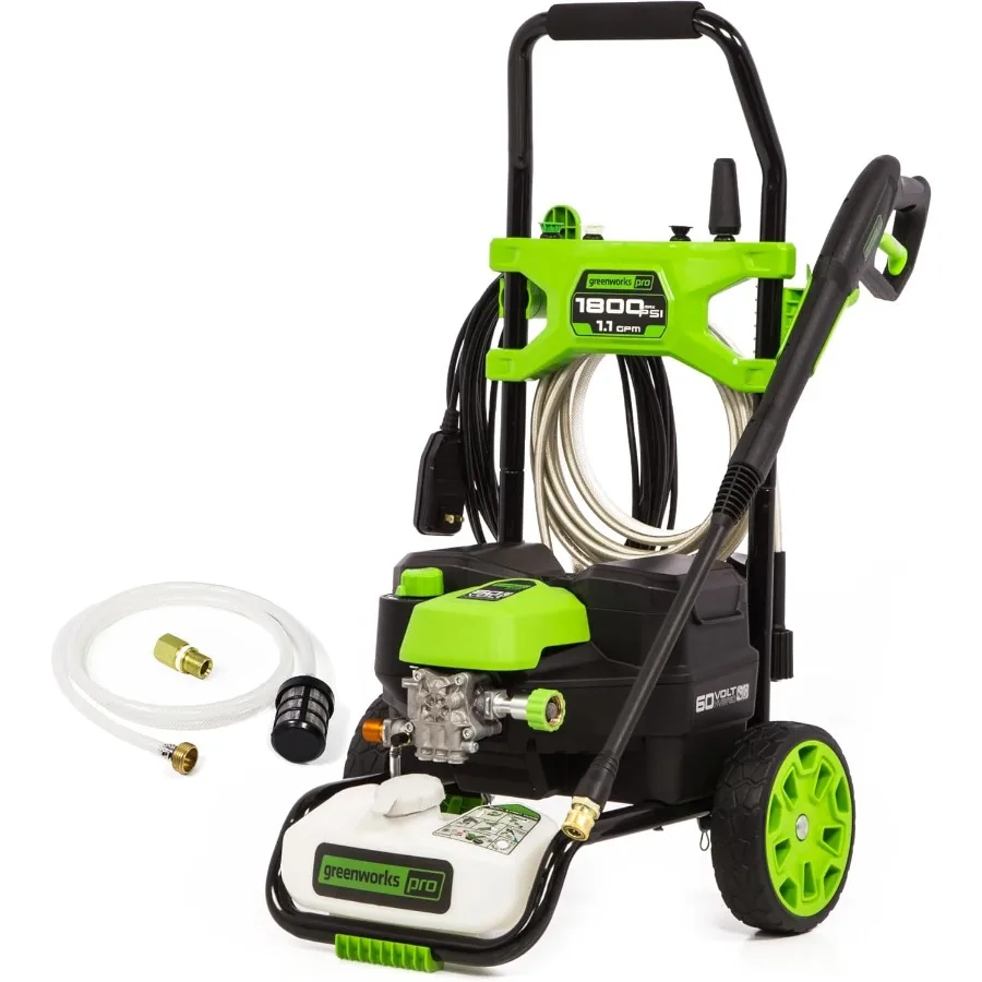 

60-Volt AC/DC Pressure Washer Tool-Only for Heavy-Duty Outdoor Cleaning Cordless and Corded Operation High-Pressure Spray for D