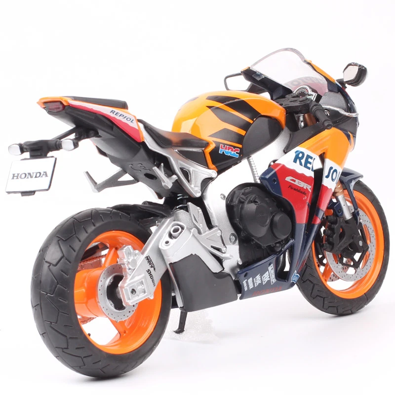 1/12 혼다 CBR1000RR 합금 파이어블레이드 렙솔 레이싱 오토바이 모델, 높은 시뮬레이션 금속 스트리트 오토바이 모델, 어린이 장난감 선물