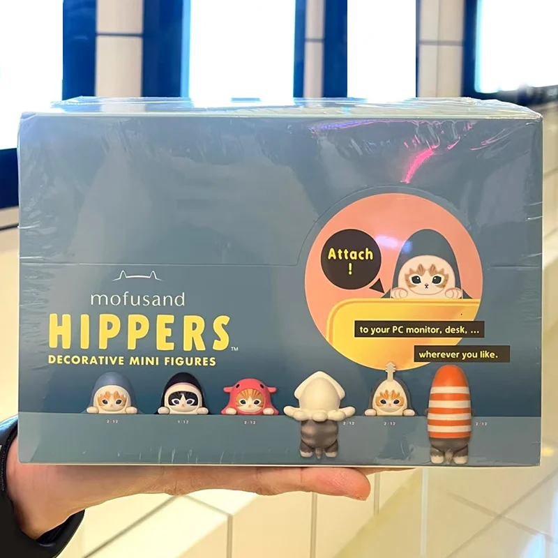 

Коллекционные фигурки Soonny Anael Hippers Mofusands Cats Series (слепая коробка), декоративные мини-фигурки, игрушки, подарок для детей на день рождения и Рождество