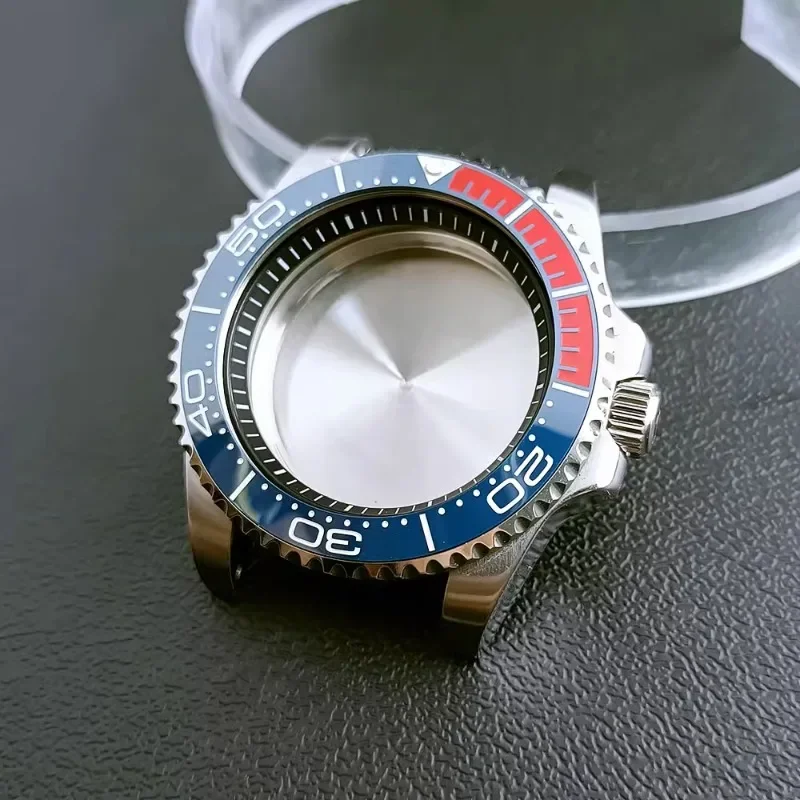 40,5 mm NH35-Uhrengehäuse, Edelstahl, Saphirglas, mechanisch, mit internem Schatten, geeignet für NH36-Uhrwerk, Montagezubehör