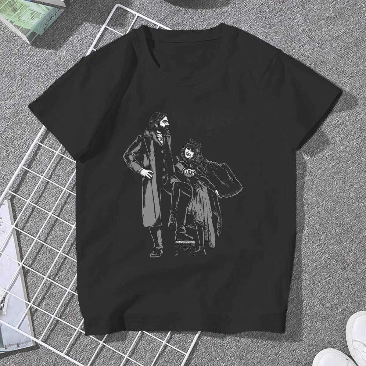 Laszlo Nadja Album Cover Women Tshirts What We Do In The Shadows TV Gothic Vintage Female Clothing Loose Graphic Clothes