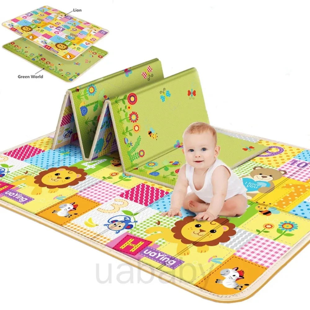 Alfombrilla plegable para gatear para bebé, alfombra de juegos para sala de estar, alfombrilla gruesa para gatear para niños Estera de escalada para