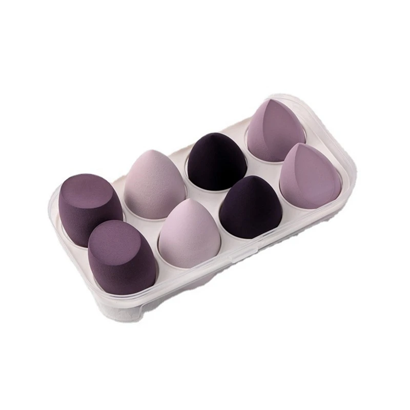 8-pakowa gąbka do makijażu Beauty Egg Gąbka do makijażu Narzędzie kosmetyczne Puff Akcesoria do makijażu