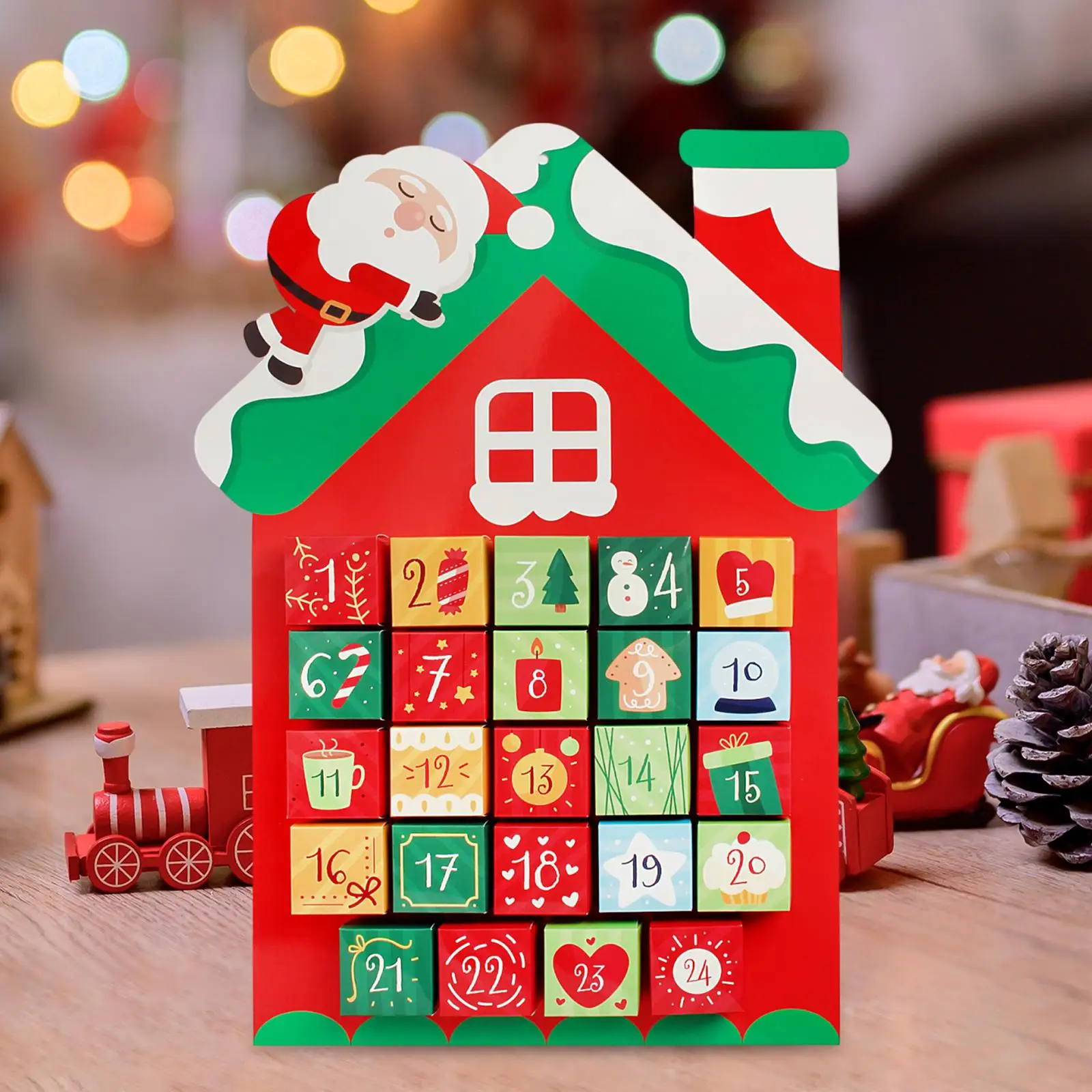 تقويم عيد الميلاد ديكور الأعمال زخرفة المطاعم متجر الهدايا مكتب المدرسة زينة عيد الميلاد #3