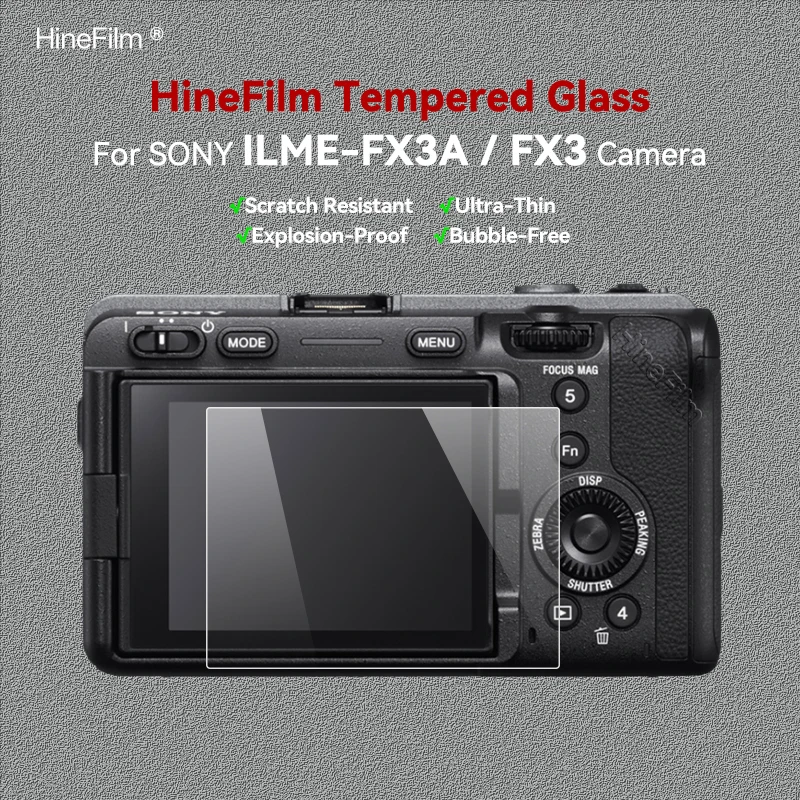 Hinefilm for Sony ILME-FX3A FX3 Camera Screen Protective Tempered Glass FX3A Camera Screen Protector FX3 Guard Cover FX3 A Glass