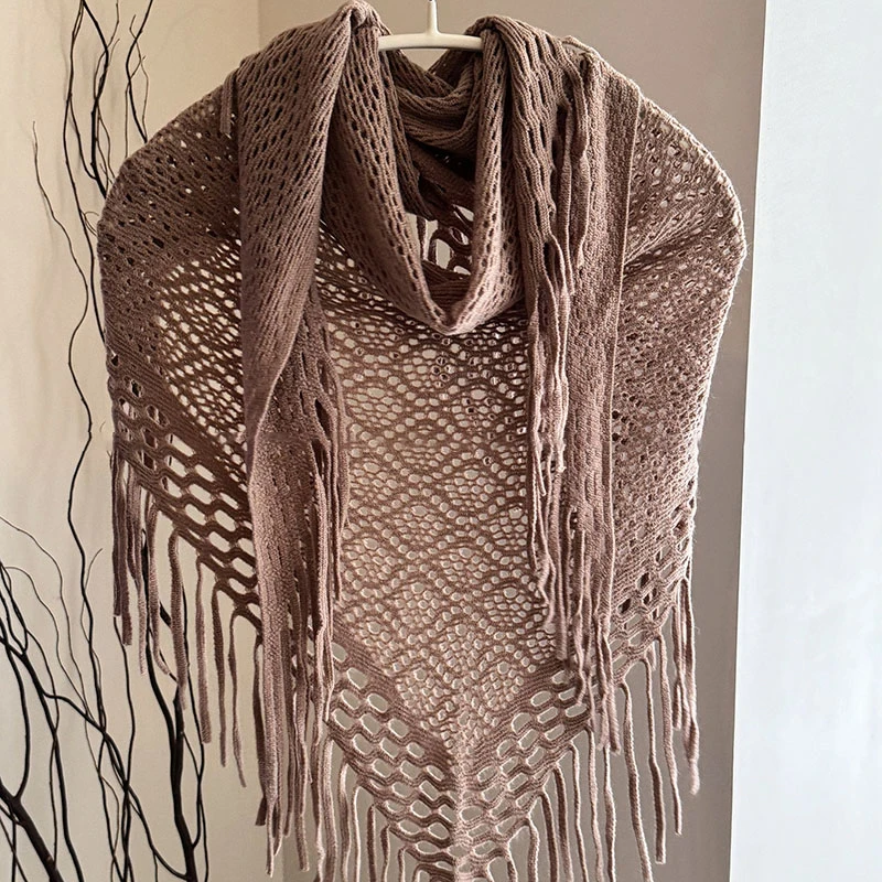 Women Apocalyptic Luxury Boho Triangle Scarf Y2k Party Music Festival Edgy Girl Cosplay Shawl Fart Curtain Fashion Accessories