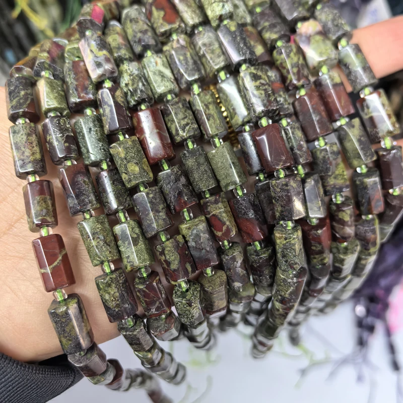 Natürliche Zylinder Stein Perle Bunte Weiße Jaspis Quarz Rohr Charms Perlen Für Schmuck Machen Diy Armbänder Halskette – Detail 18
