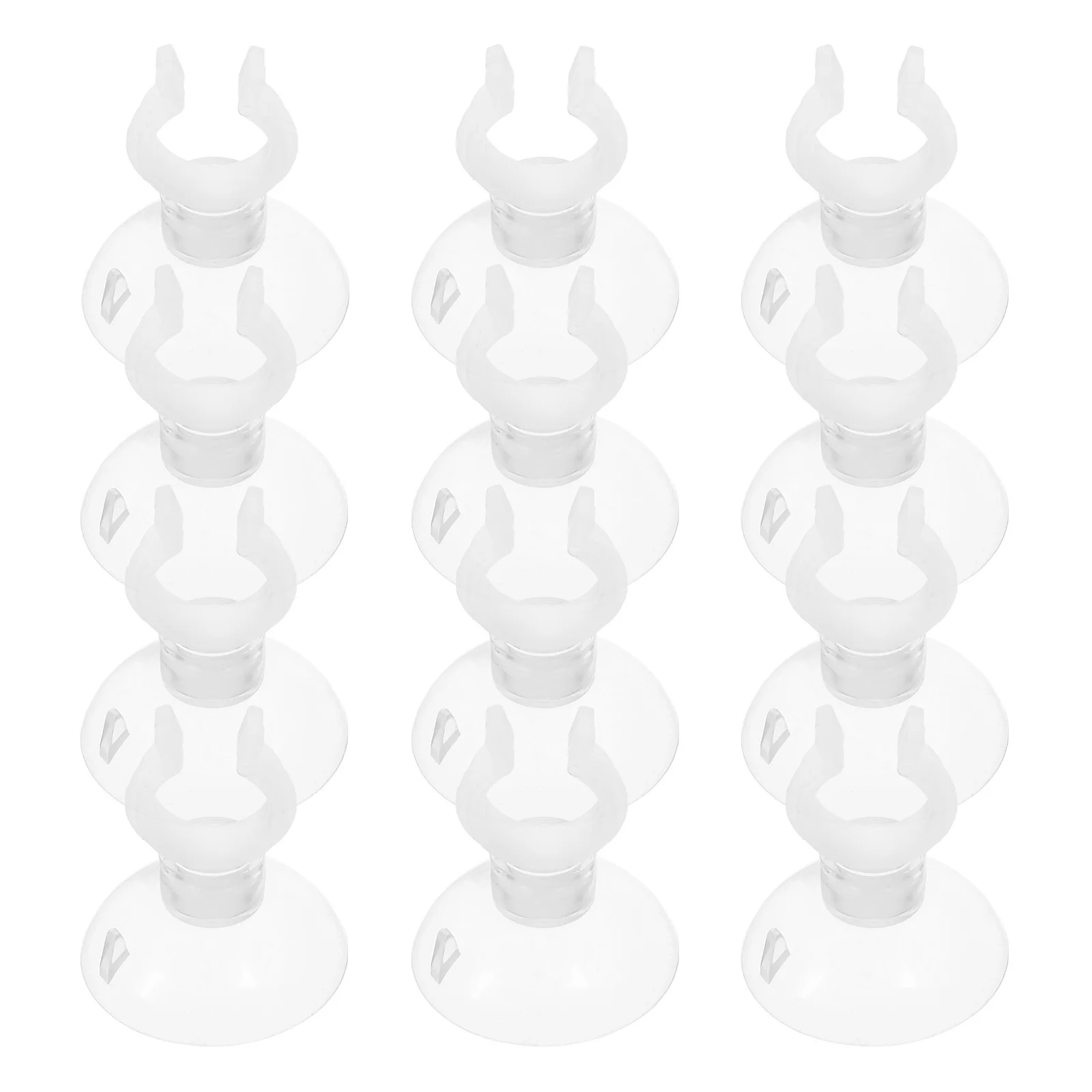 Clip per ventosa per acquario da 20 pezzi Clip di fissaggio per tubo flessibile in ABS trasparente Supporti per tubi dell'acqua dell'acquario Installazione semplice
