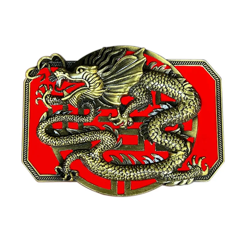 Chinese dragon belt buckle