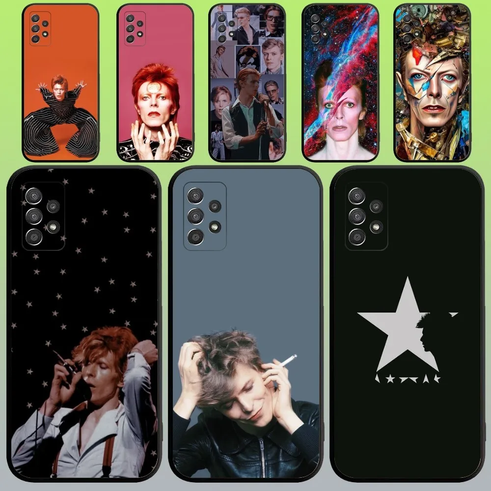 B-Bowies Singer Phone Case For Samsung Galaxy A20,A21s,A22,A31,A32,A52,A53,A72,73,A80,A91 Soft Black Cover