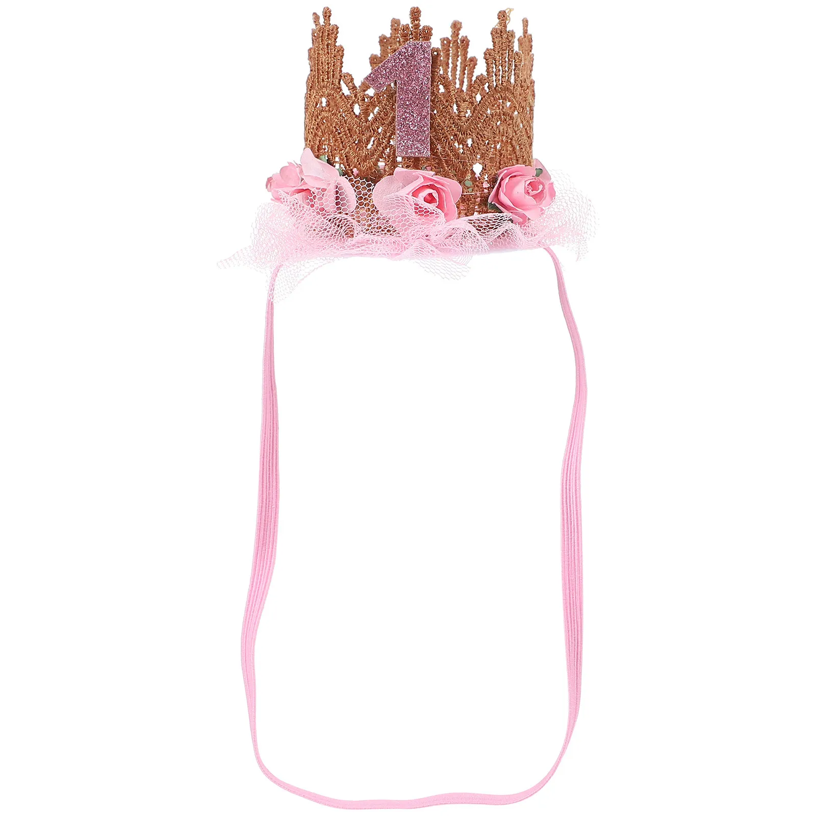 Birthday Crown Tiara Hairband – Lightweight, Fade-Resistant Fashion Headdress for Girls & Women