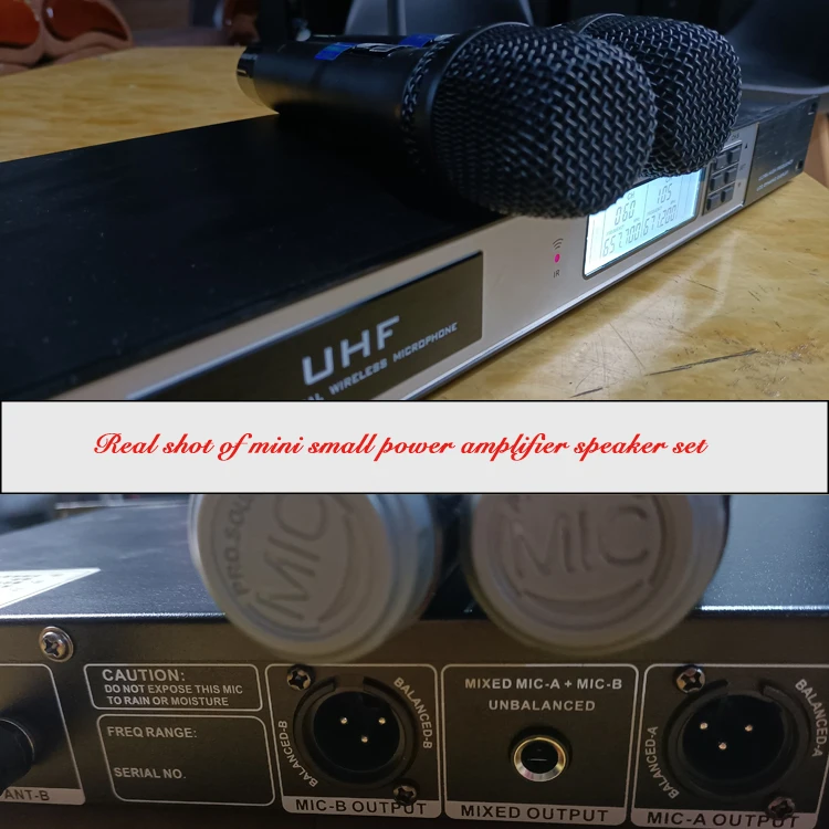 LS680U Performance Microphone Wireless Microphone Microphone Outdoor Sound Card One For Two U-segment With Receiver FM Stage