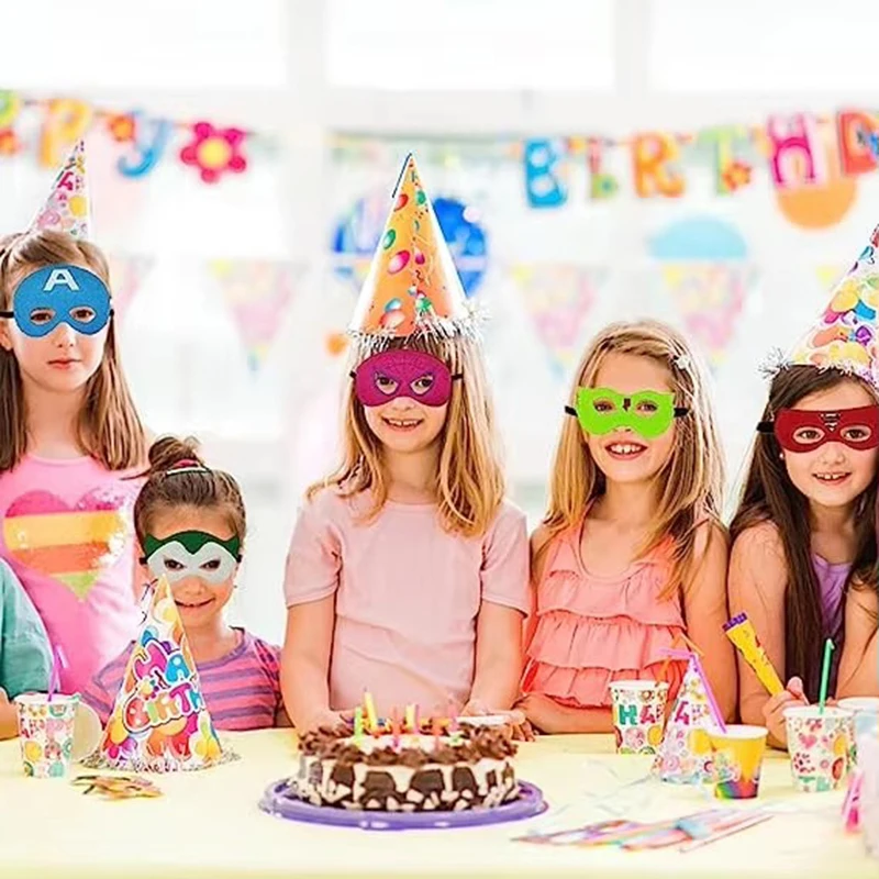 スパイダーマンハルクハロウィンマスク子供アニメフィギュアスパイダーマン誕生日パーティードレスアップコスプレスーパーヒーローマスク小道具ギフト