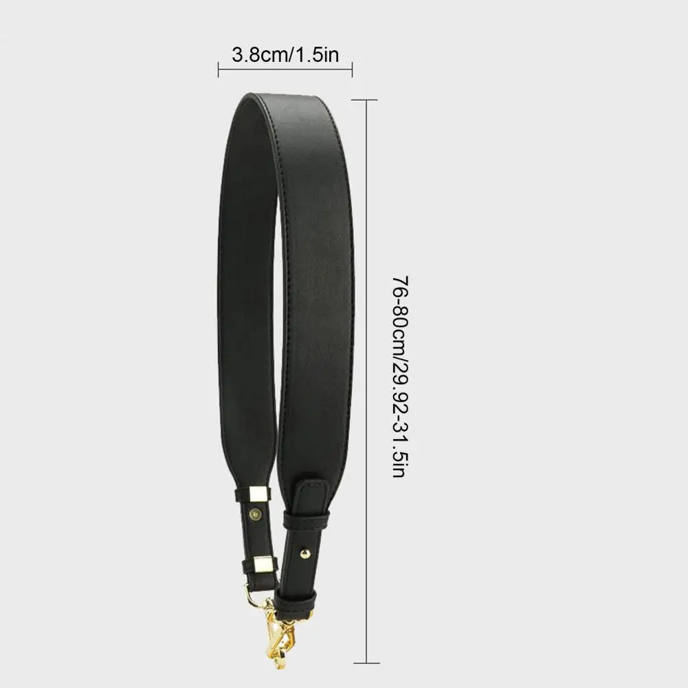 Adjustable Purse Strap, Faux Leather Bag Strap with Metal Clasps Replacement Strap for Purses Handbag Accessory