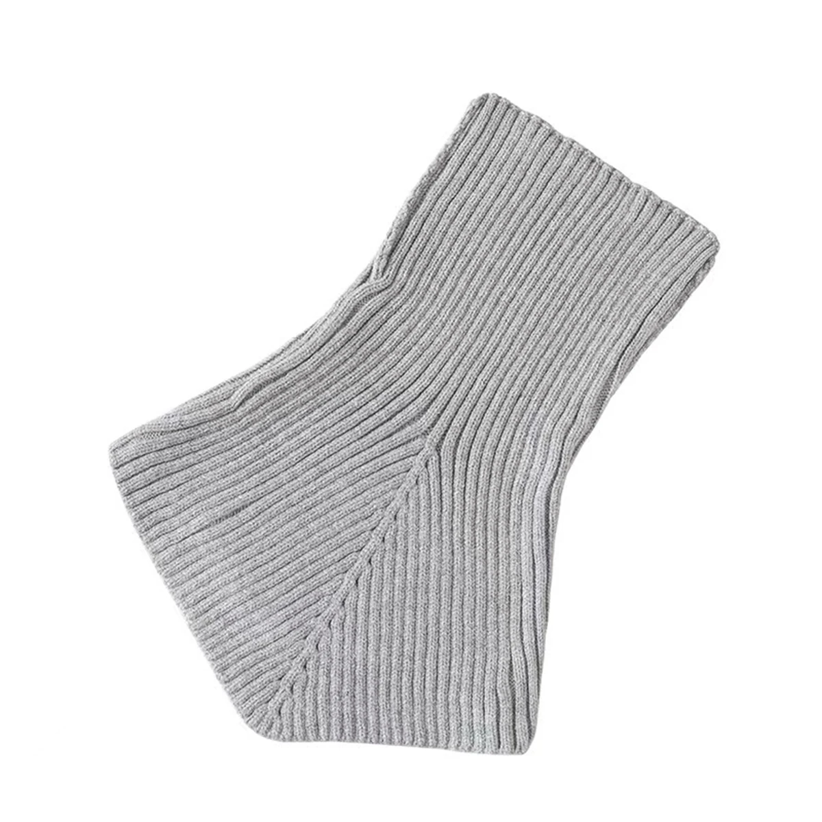 New Detachable Knitted Thick Fake Collar for Women Neck Warmer in Winter Outdoor Cover Neck Shoulder Solid Color Muffler