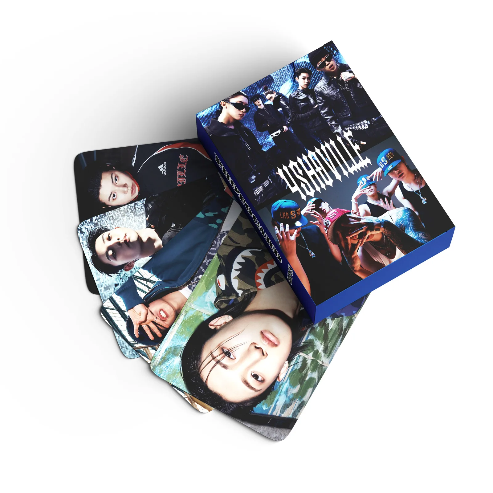 55Pcs/Set Idol Boy Group LNGSHOT New Series Album Lomo Cards Postcards Photocards OHYUL RYUL WOOJIN LOUIS Fans Gifts Collection image 6