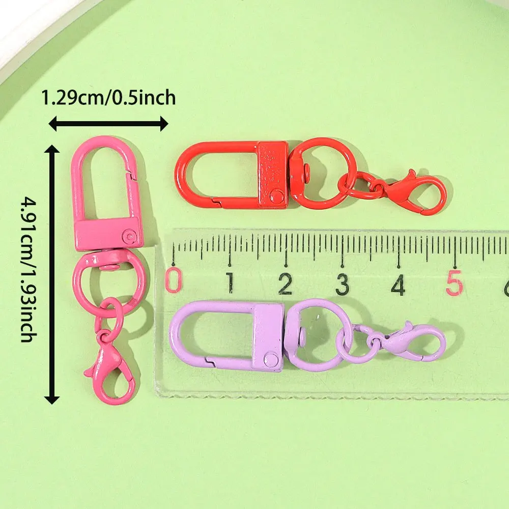 4/14/28/50/150/300 قطعة سلاسل المفاتيح متعددة الألوان ، مفتاح DIY ، إكسسوارات صنع القلادة ، عيد الميلاد ، عيد الحب ، هدايا عيد الشكر